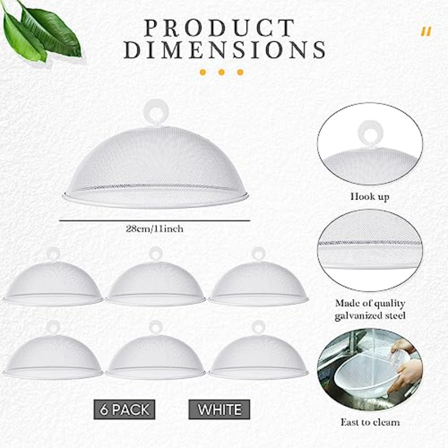 Gerrii 6 Pcs Metal Mesh Food C - Screen Top Mesh のレビューと価格