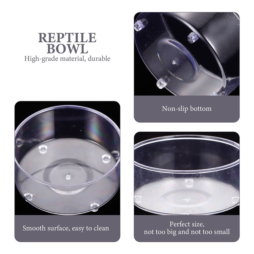 10Pcs Acrylic Reptile Food Wat - Water Dish Reptile のレビューと価格