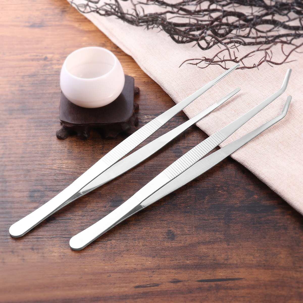 2Pcs Stainless Steel Straight  - Feeding Tong Stainless のレビューと価格
