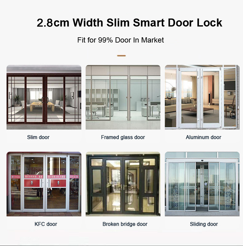 Smart Door Lock With Fingerpri - Glass Door Hinge のレビューと価格