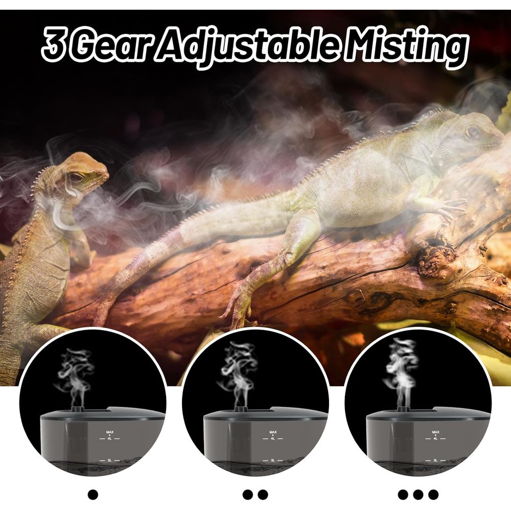 Large 4L Reptile Enclosure wit - Misting Nozzle Reptile のレビューと価格