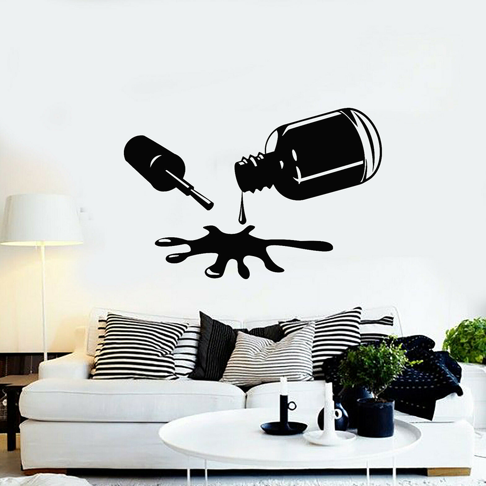 Nails Polish Wall Decals Bedro - Pvc Panel Background のレビューと価格