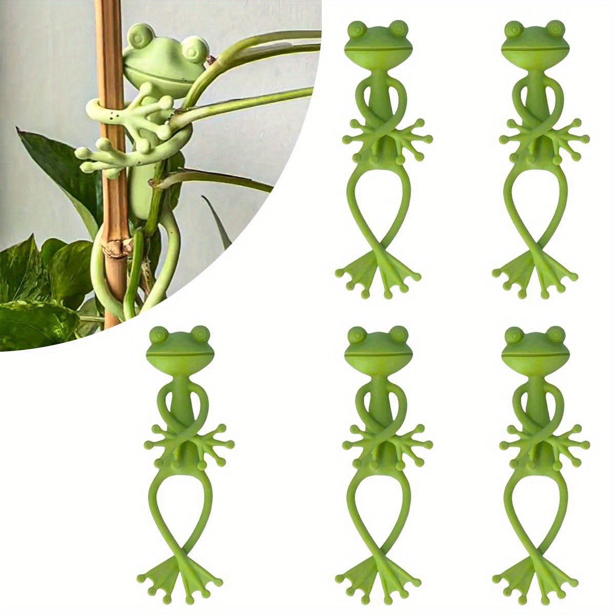 Creative Green Frog Plant Fixi - Vine Climbing Plastic のレビューと価格