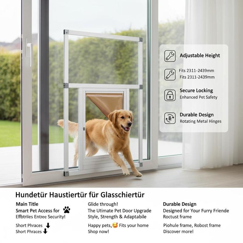 Dog Door for Sliding Glass Doo - Glass Door Hinge のレビューと価格