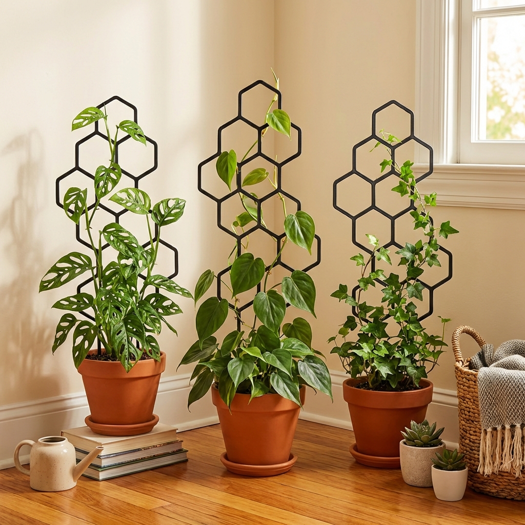 2pcsHoneycomb Design Plant Tre - Vine Climbing Plastic のレビューと価格