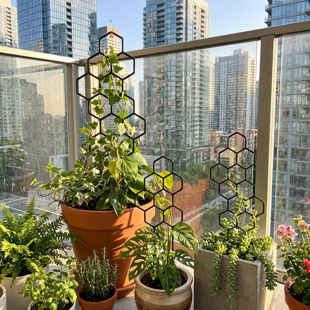 2pcsHoneycomb Design Plant Tre - Vine Climbing Plastic のレビューと価格
