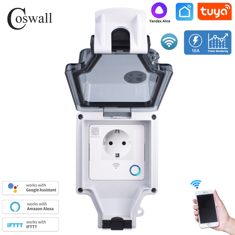 Coswall Tuya Wifi Yandex Alice - Timer Dual Outlet のレビューと価格