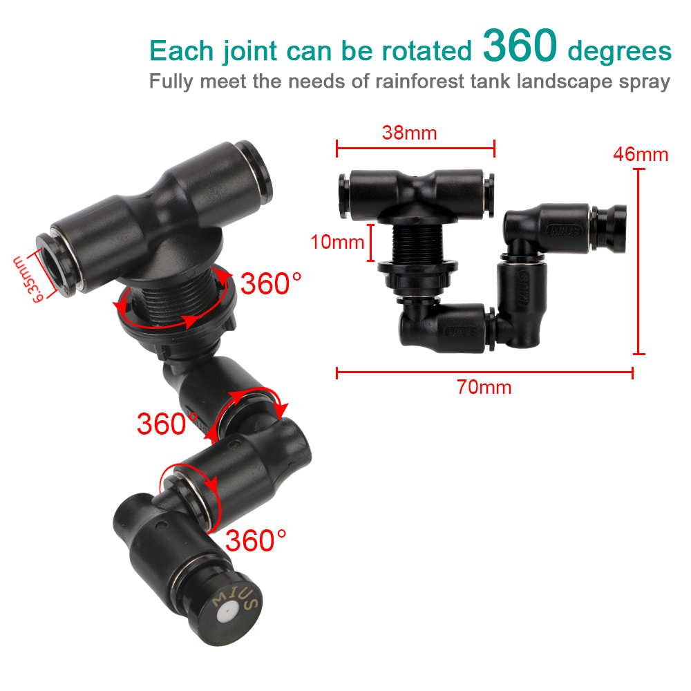 360° Adjustable Spray Nozzle S - Terrarium Fogger Ultrasonic のレビューと価格
