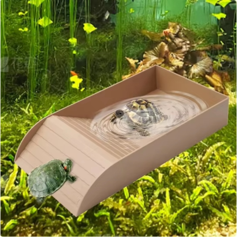 Turtle Bathing Pool Feeding Di - Water Dish Reptile のレビューと価格