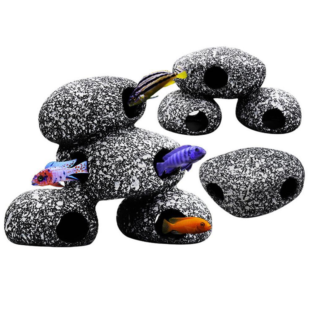 Aquarium Cave Fish Tank Hide O - Hide Cave Ceramic のレビューと価格