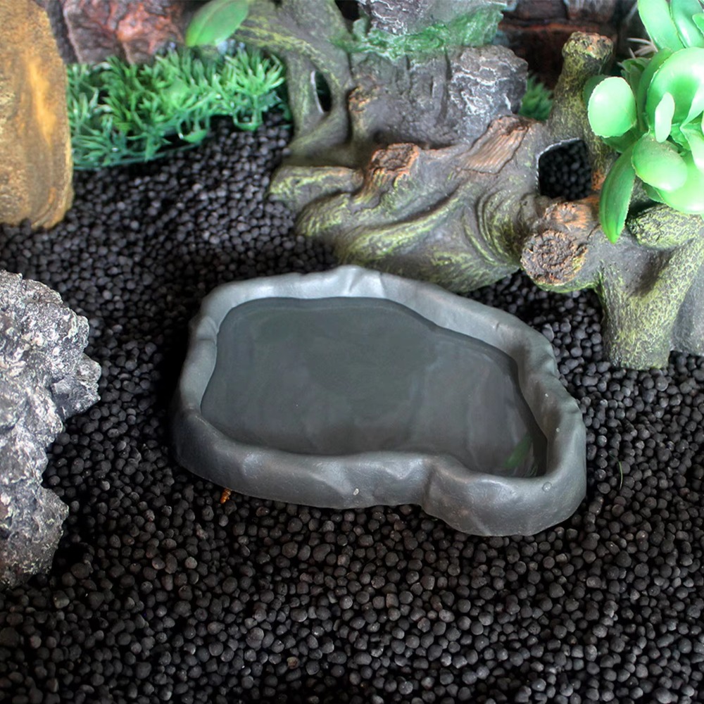 ABS Resin Reptile Feeder Bowl  - Water Dish Reptile のレビューと価格