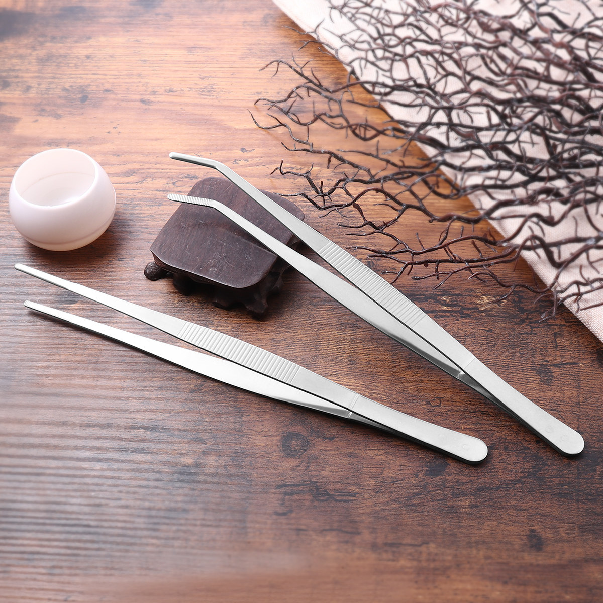 2Pcs 25Cm Stainless Steel Stra - Feeding Tong Stainless のレビューと価格