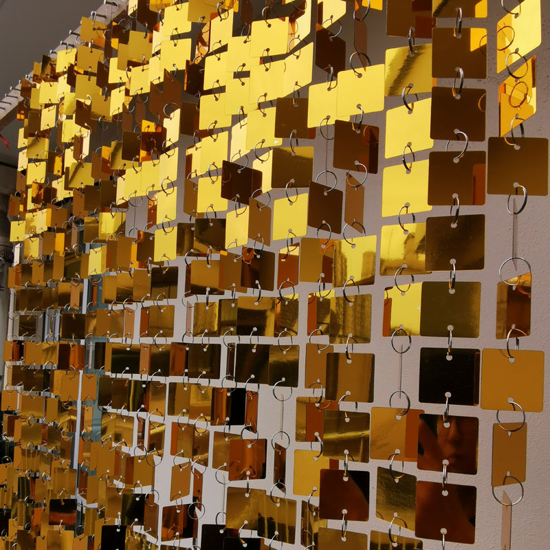 3cm Gold Silver Square Sequins - Pvc Panel Background のレビューと価格