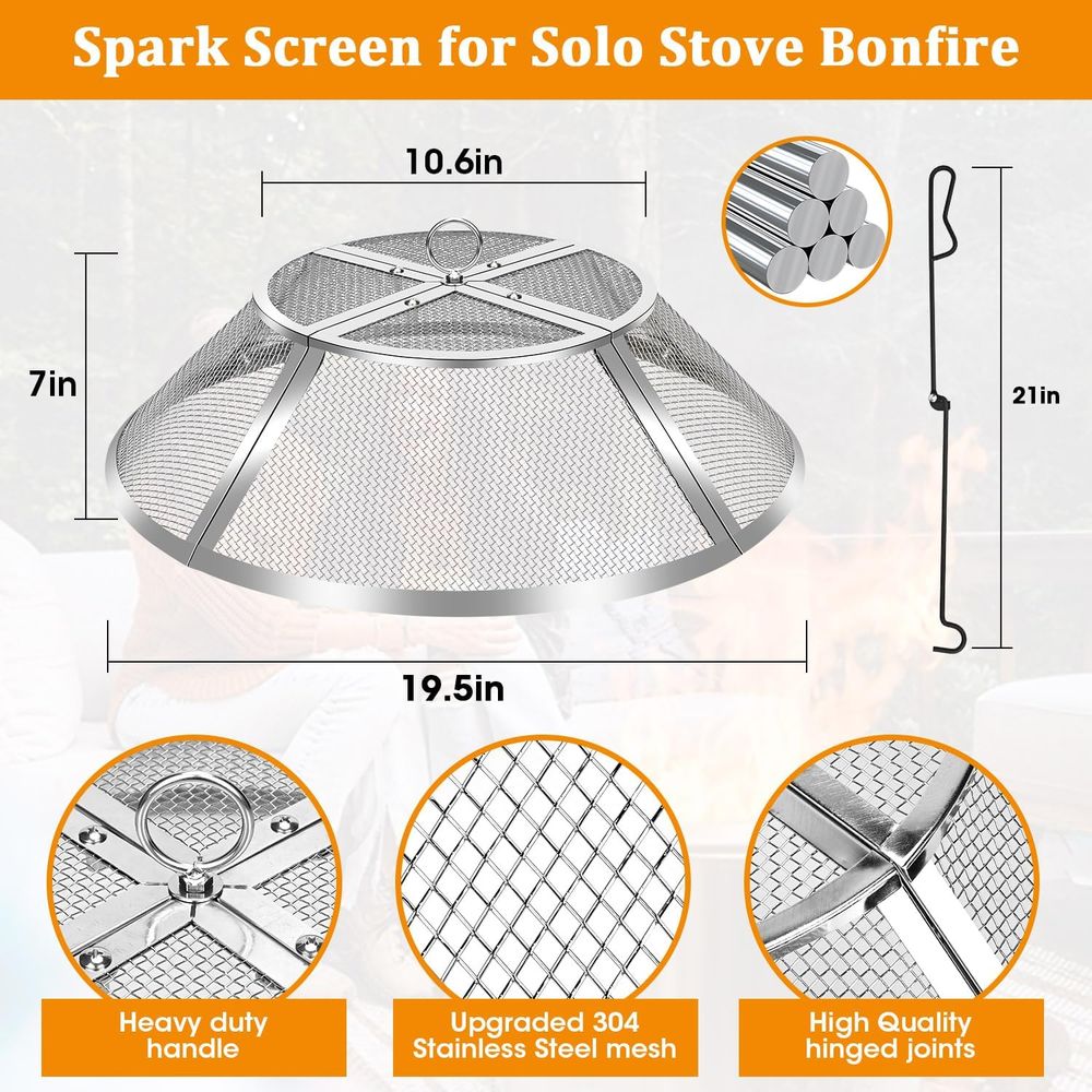 19.5 Stainless Steel Fire Pit  - Screen Top Mesh のレビューと価格